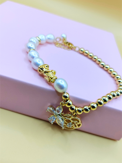 18k Piyao Bracelet - Fresh Water Pearl
