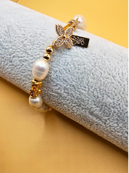 18k Piyao Bracelet - Flower Lock
