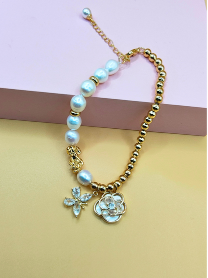 18k Piyao Bracelet - Fresh Water Pearl