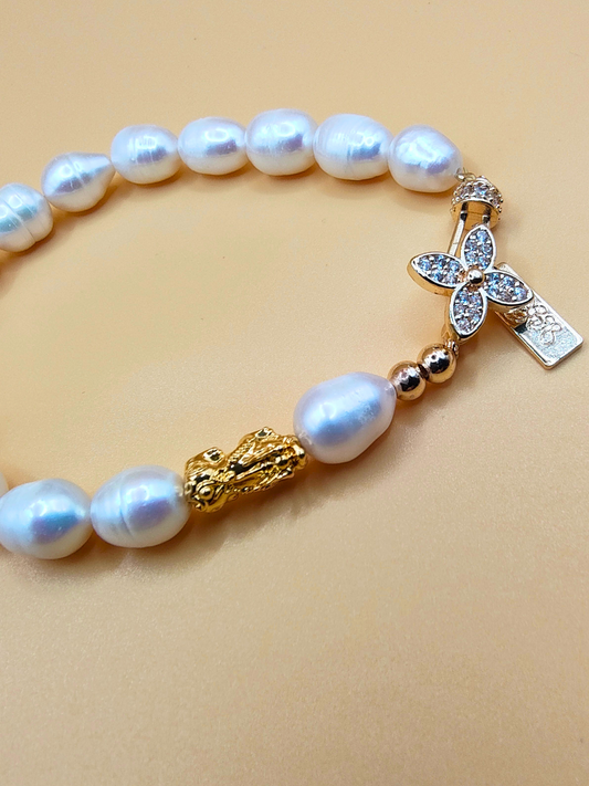18k Piyao Bracelet - Flower Lock