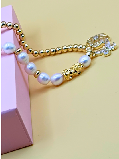 18k Piyao Bracelet - Fresh Water Pearl