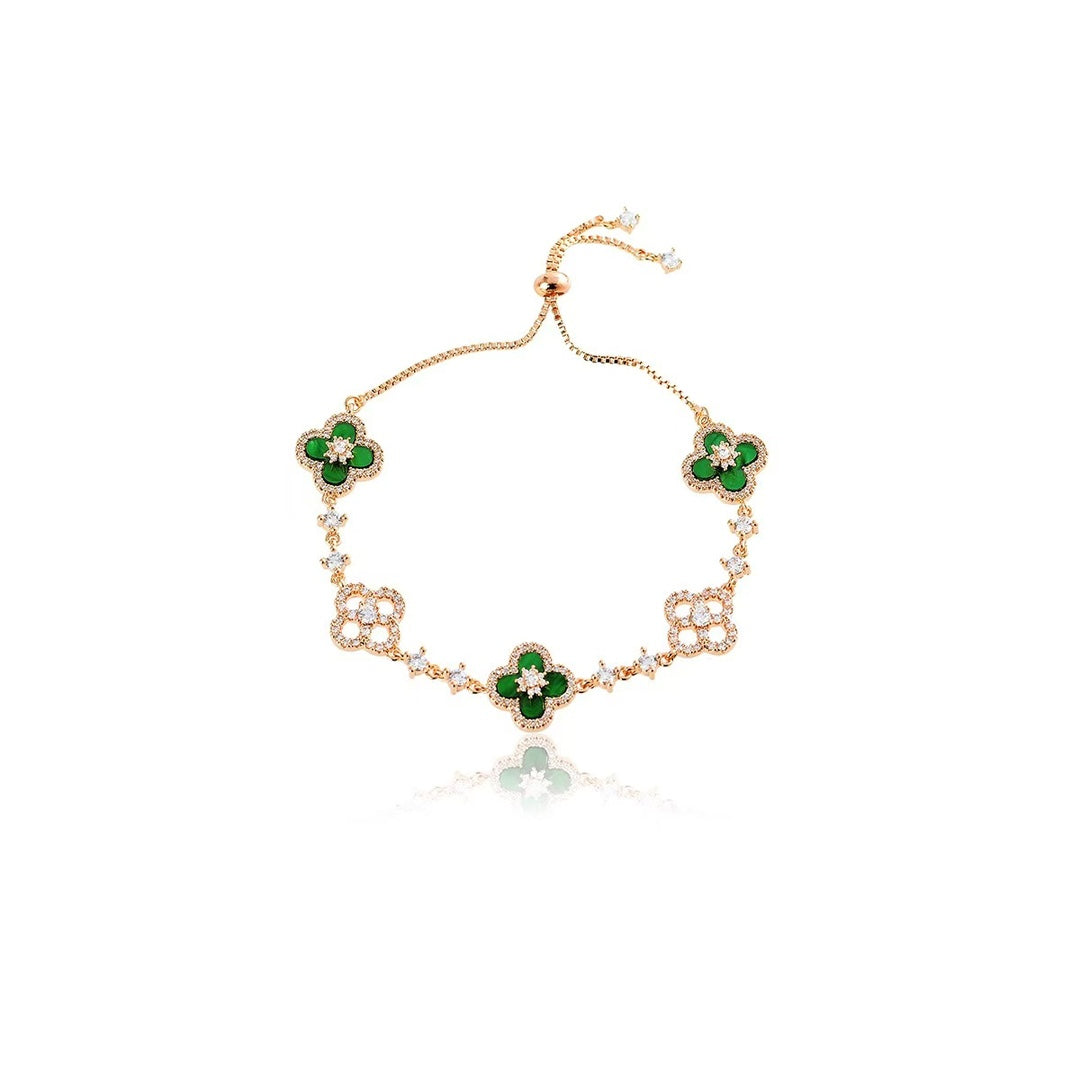 Evergreen Clover Charm Bracelets