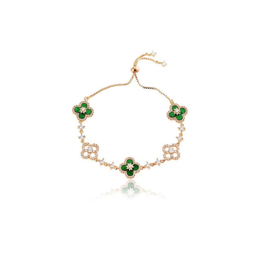 Evergreen Clover Charm Bracelets