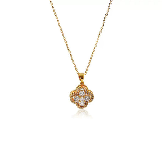 Rotatable Flower Necklace